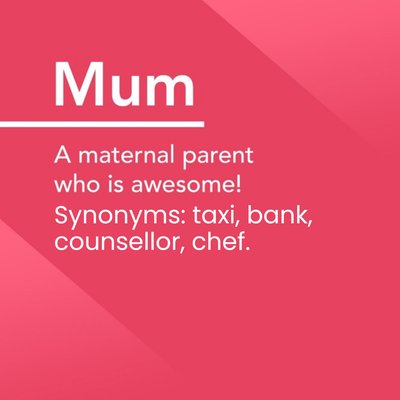 Mother's Day Card - Mum - funny