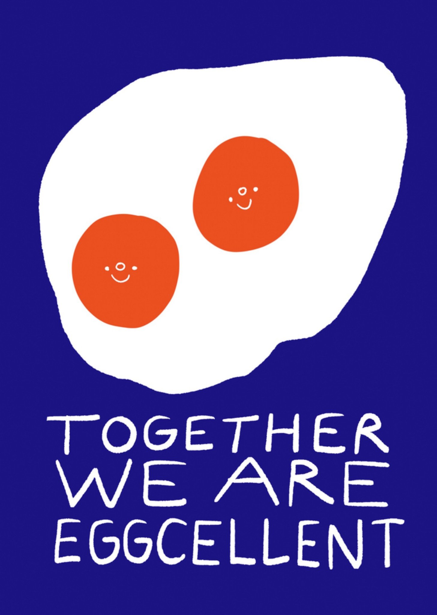 Moonpig Celebration Nation Brighter Days By Chloe Watts Together We Are Eggcellent Anniversary Card