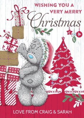 Me To You Tatty Teddy Wishing A Very Merry Christmas Card