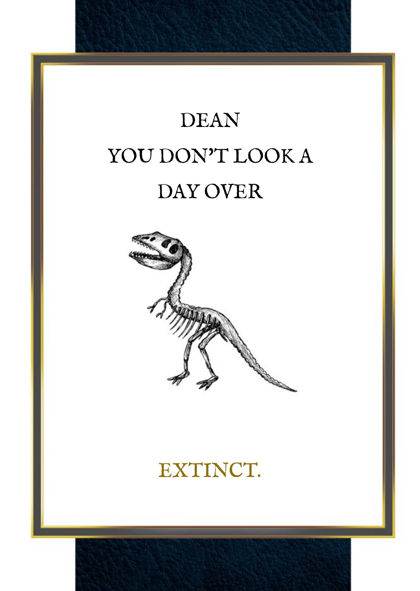 Moonpig Birthday Card - Dinosaur - Extinct