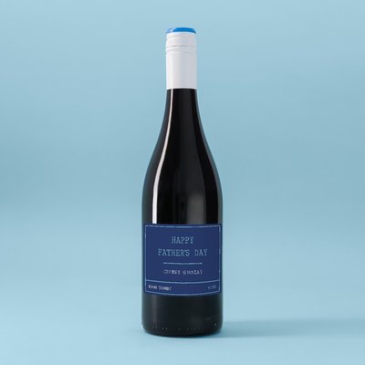 Personalised Happy Father's Day Cheers Grandad Red Wine 75cl