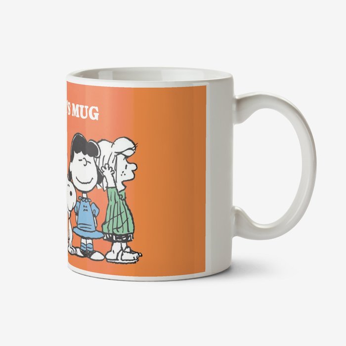 Peanuts Snoopy Characters Orange Mug