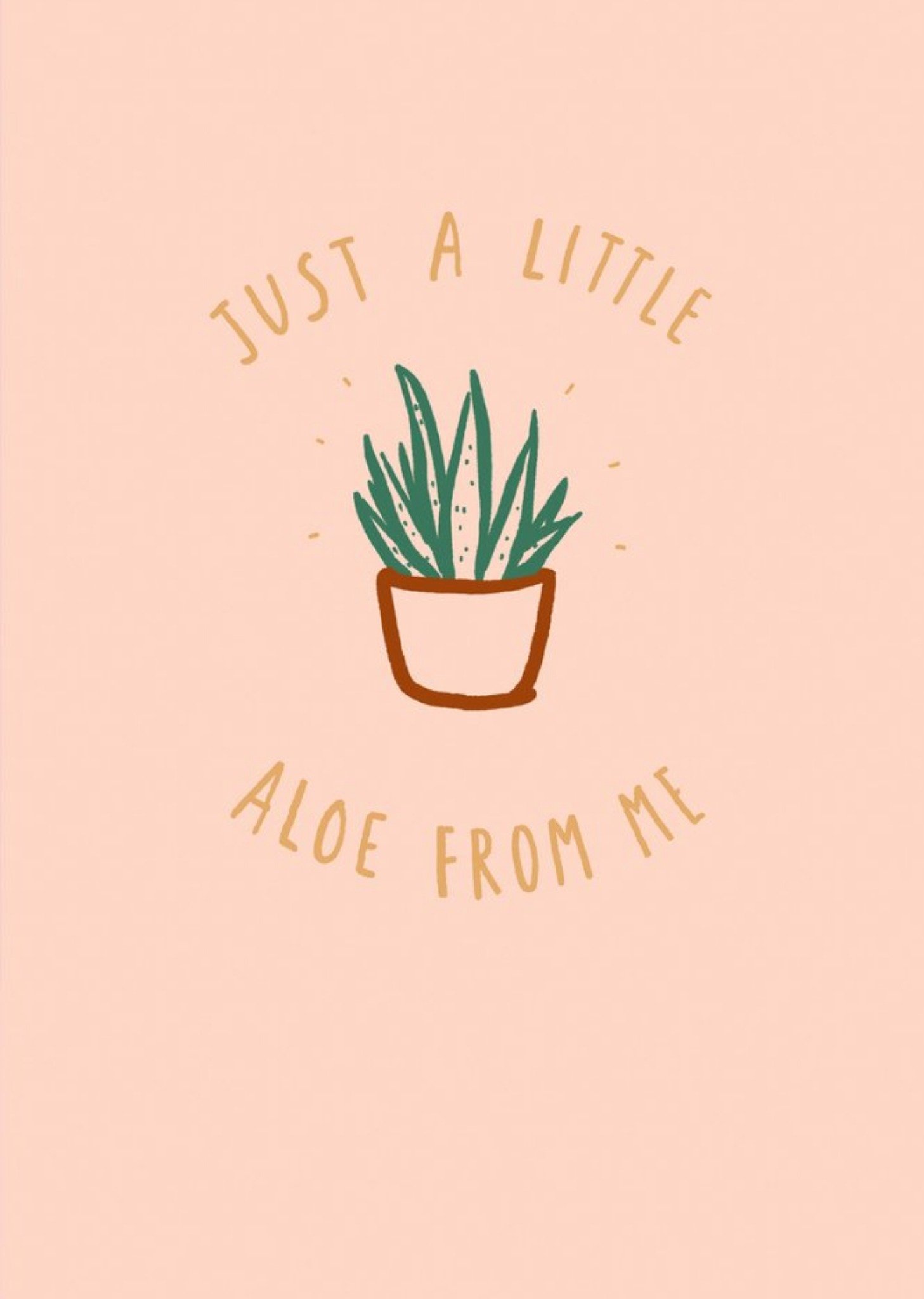 Moonpig Ukg Illustrated Sentimental Just A Note Card