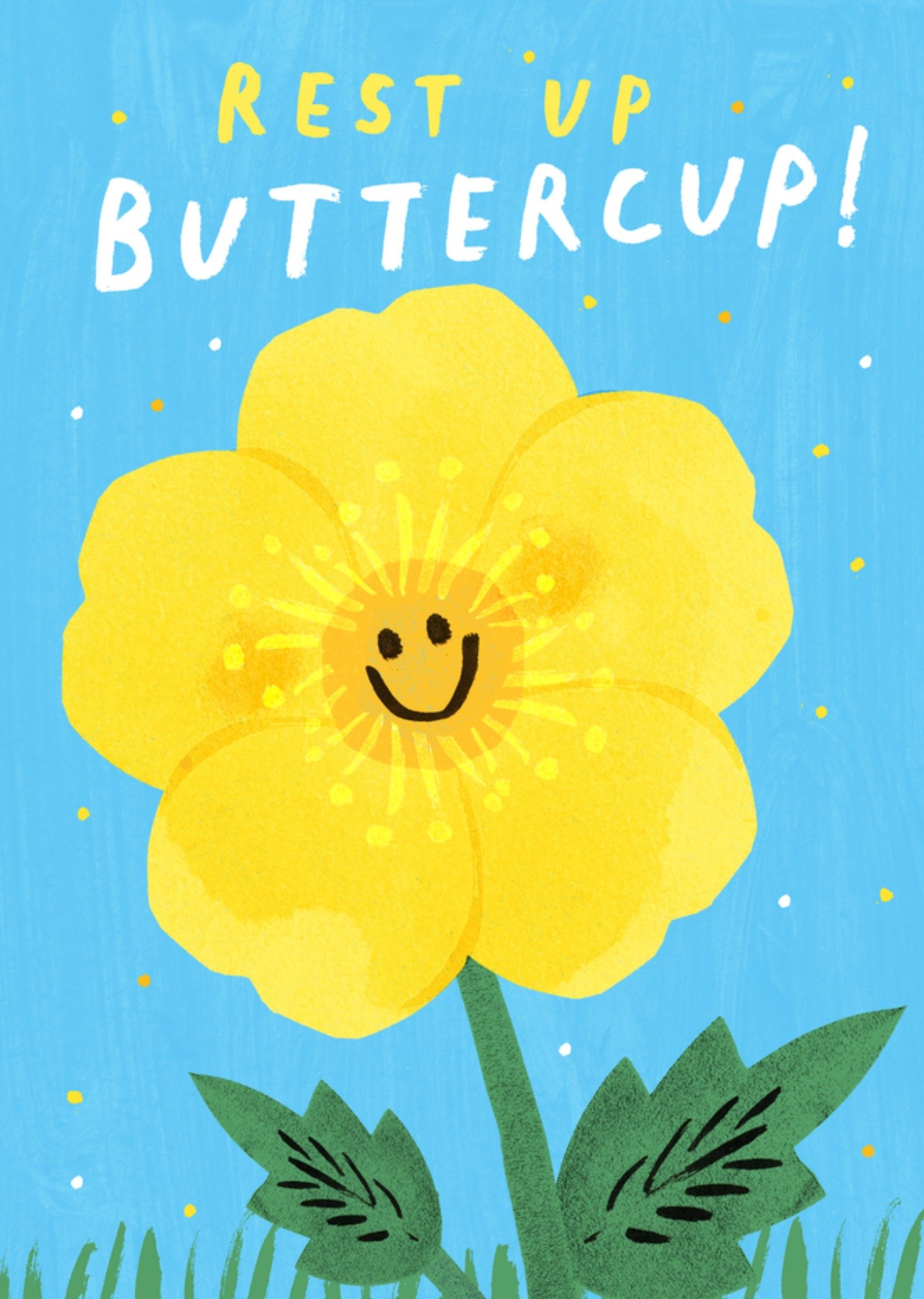 Moonpig Rest Up Buttercup Get Well Card