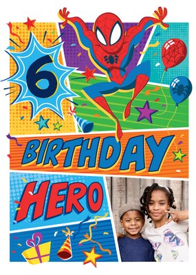 Marvel Comics Characters Spiderman Photo Upload Card