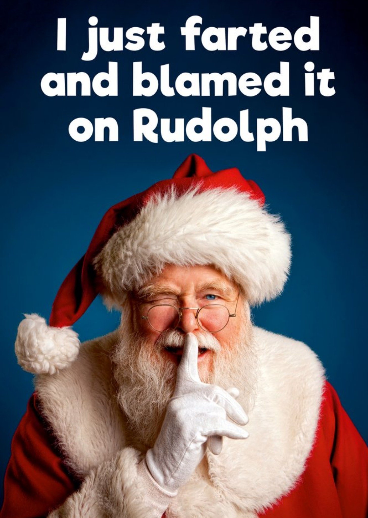 Moonpig Santa Farted And Blamed Rudolph Christmas Card