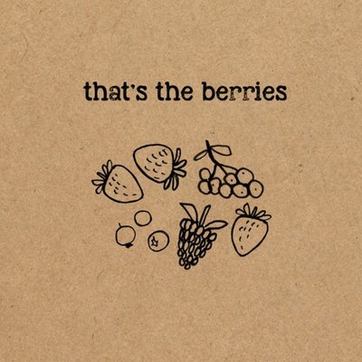 Funny Pun That's The Berries General Everyday Card