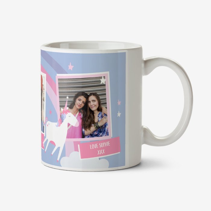 Rainbows And Unicorns Happy Birthday Mug