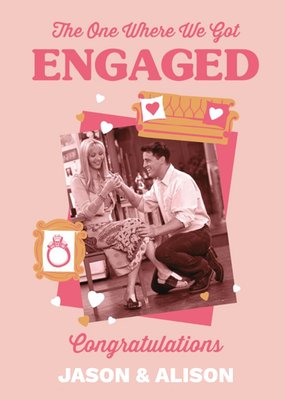 Friends The one where we got engaged, Congratulations Card