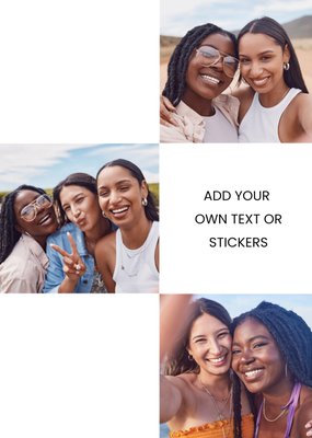 Design Your Own Collage Style Photo Upload Card