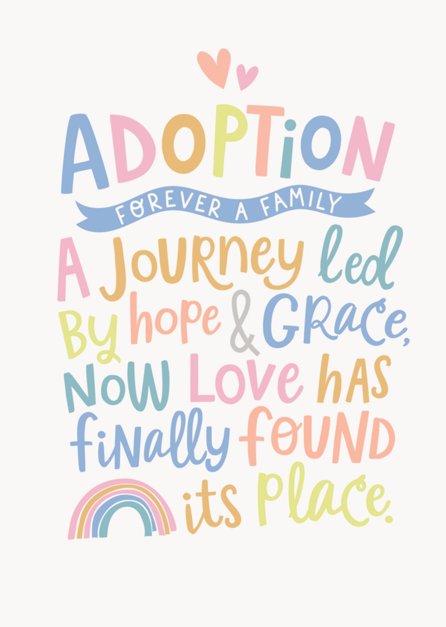 Dotty Black Forever A Family Adoption Card