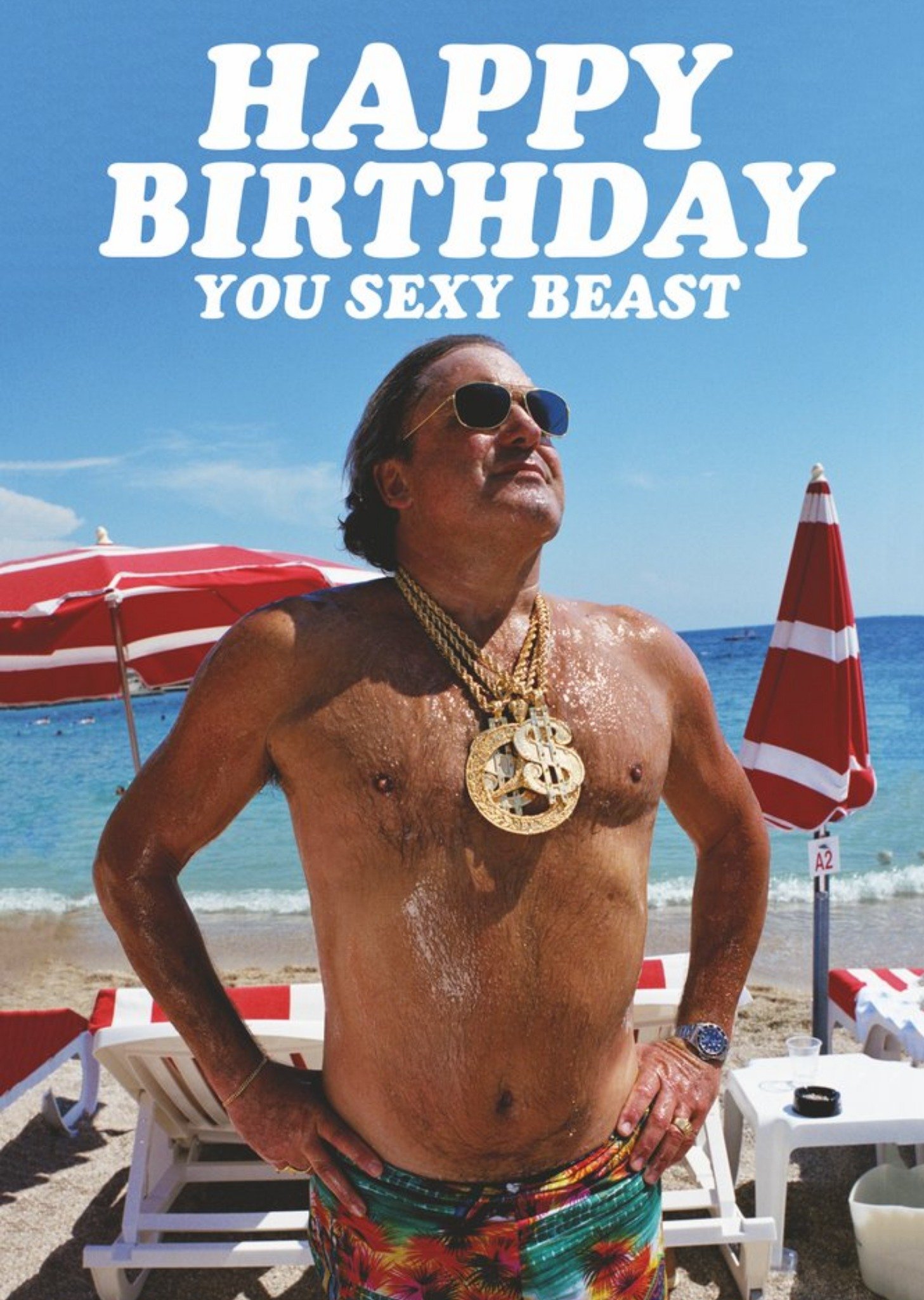 Other Dean Morris You Sexy Beast Funny Birthday Card