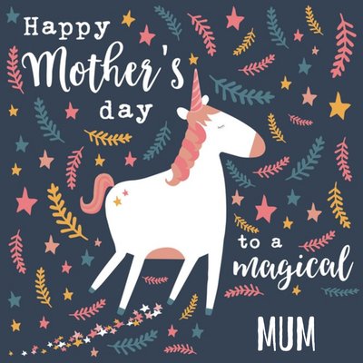 Happy Mother's Day Magical Mum Unicorn Card