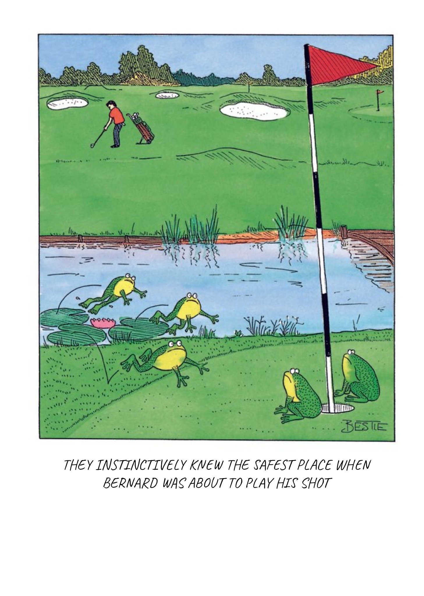 Moonpig Personalised Golf Birthday Card