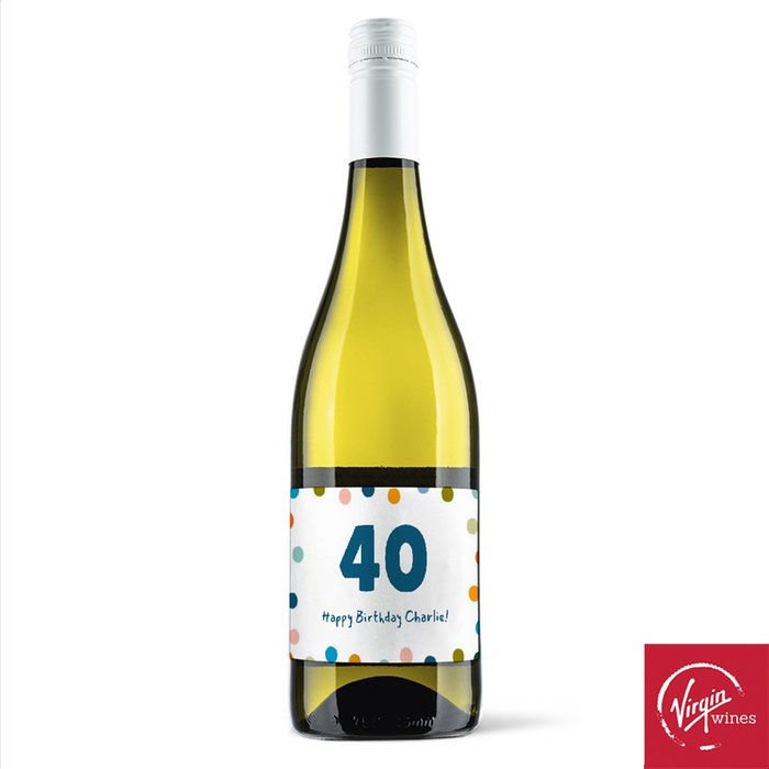 Virgin Wines Personalised Happy Birthday Sauvignon Blanc 75cl