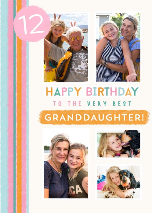 To The Very Best Granddaughter Photo Upload Birthday Card