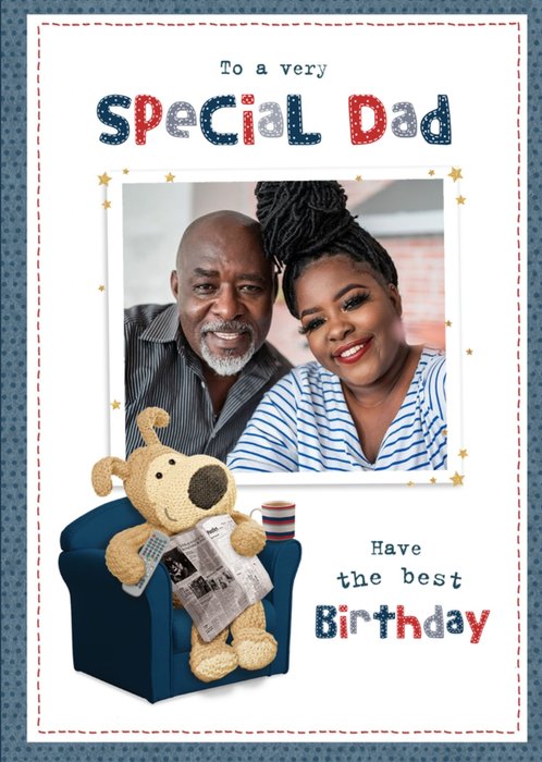 Cute Boofle Very Special Dad Photo Upload Birthday Card