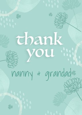 Studio Sundae Irish Floral Thank You Clover Leaves Card