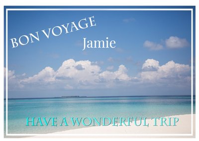 Alex Sharp Photogrpahy Beach Personalised Bon Voyage Card