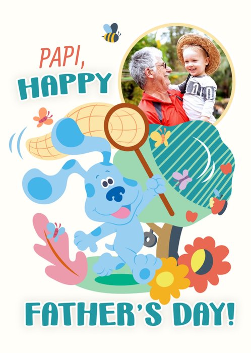 Blue's Clues Fathers Day Photo Upload Card