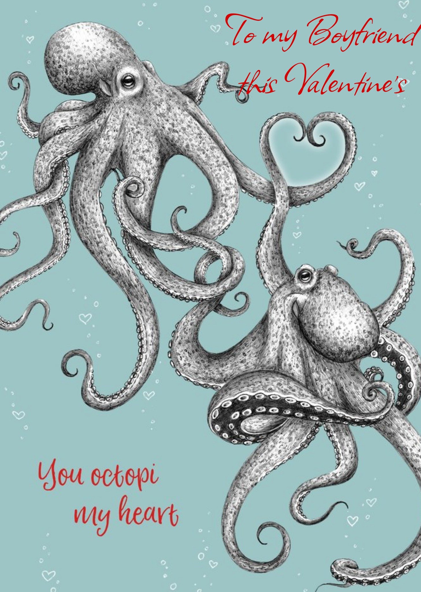 Moonpig New Wave You Octopi My Heart Card