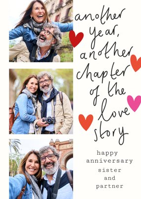 Love Story Photo Upload Anniversary Card