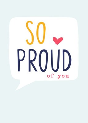 So Proud Of You Thinking Of You Postcard