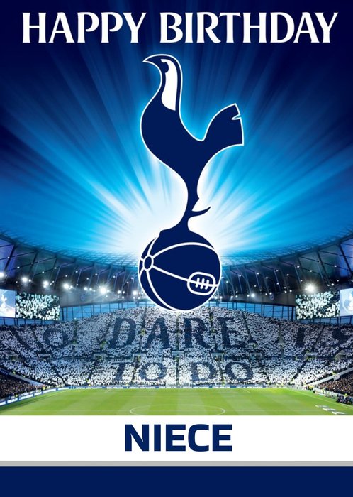 Tottenham Hotspur FC Football Niece Birthday Card