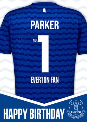 Everton No.1 Fan Birthday Card