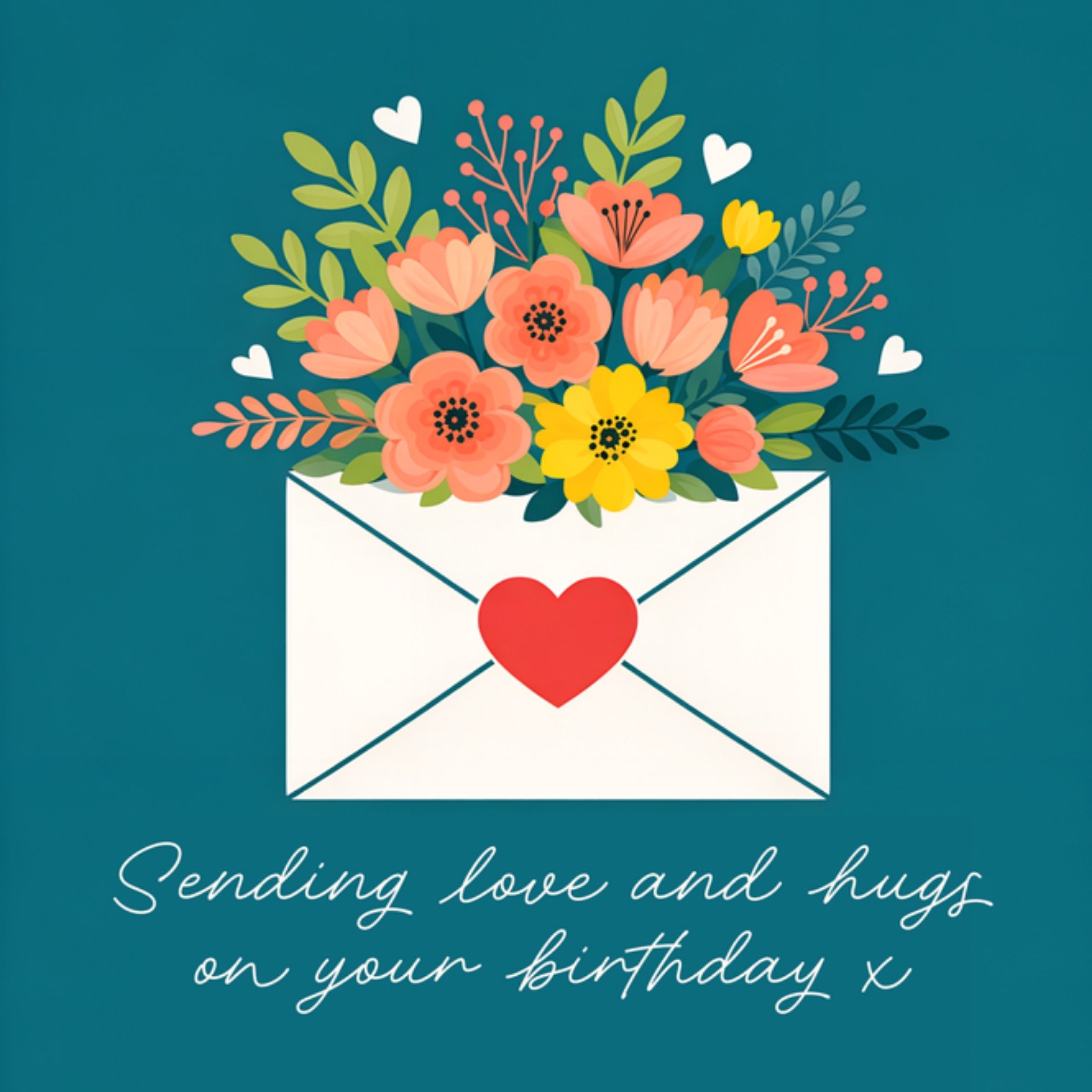 Moonpig Love And Hugs On Your Birthday Card