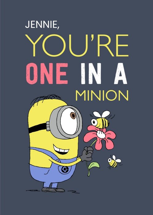 Despicable Me Minions You're One In A Minion Birthday Card