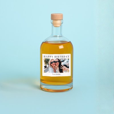 Personalised Happy Birthday Photo Upload Rum 50cl