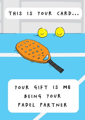 Your Padel Partner Birthday Card