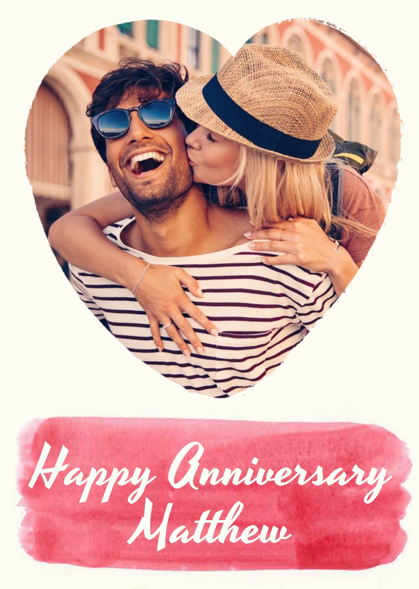 Moonpig Anniversary Card - Happy Anniversary - Photo Upload