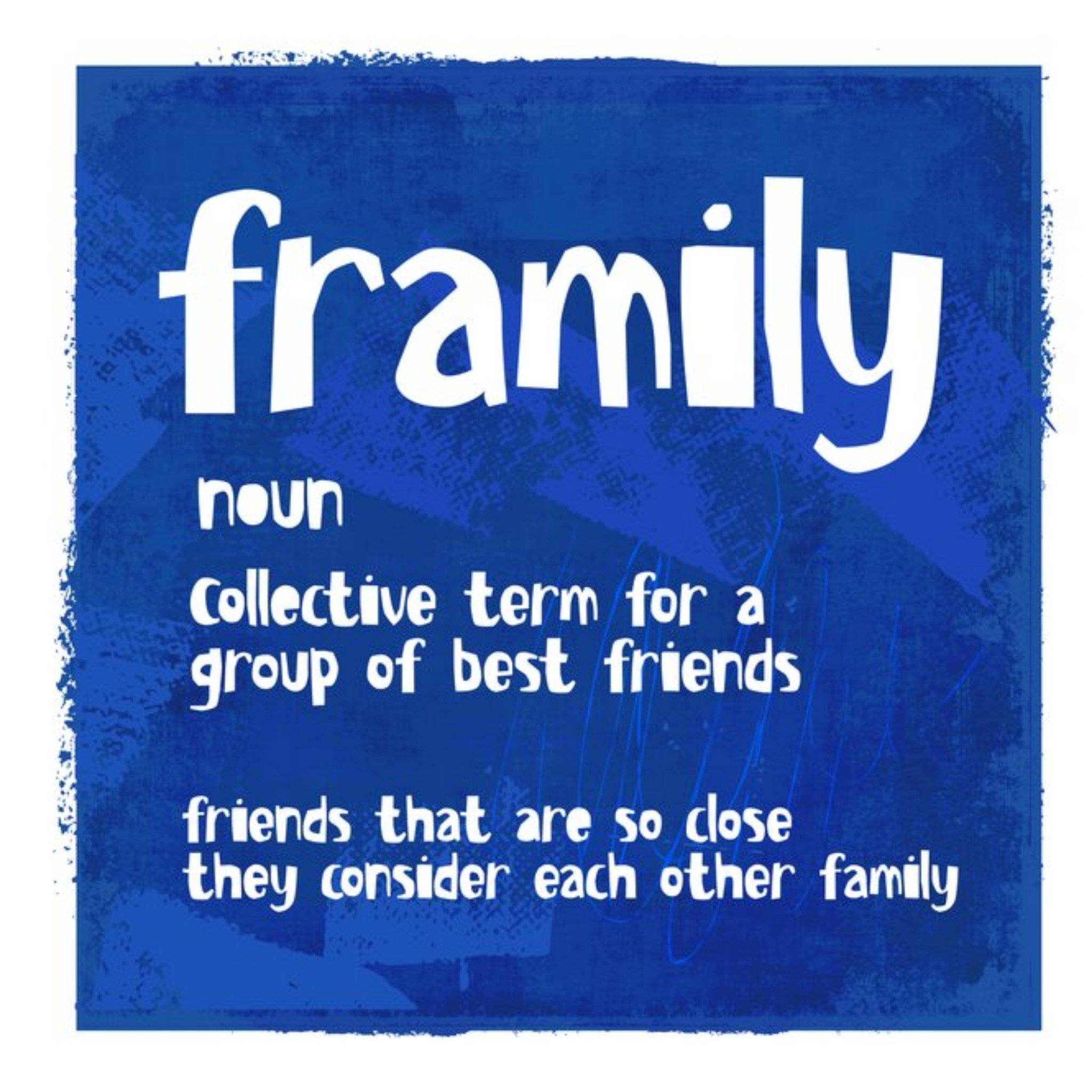Moonpig Paul Delaney Abstract Illustrated Friends Framily Family Cute Card