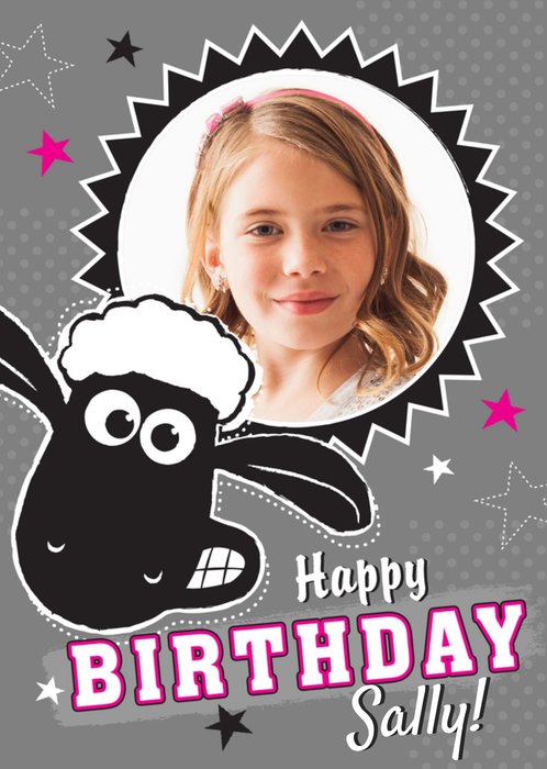 Shaun The Sheep Photo Upload Birthday Card