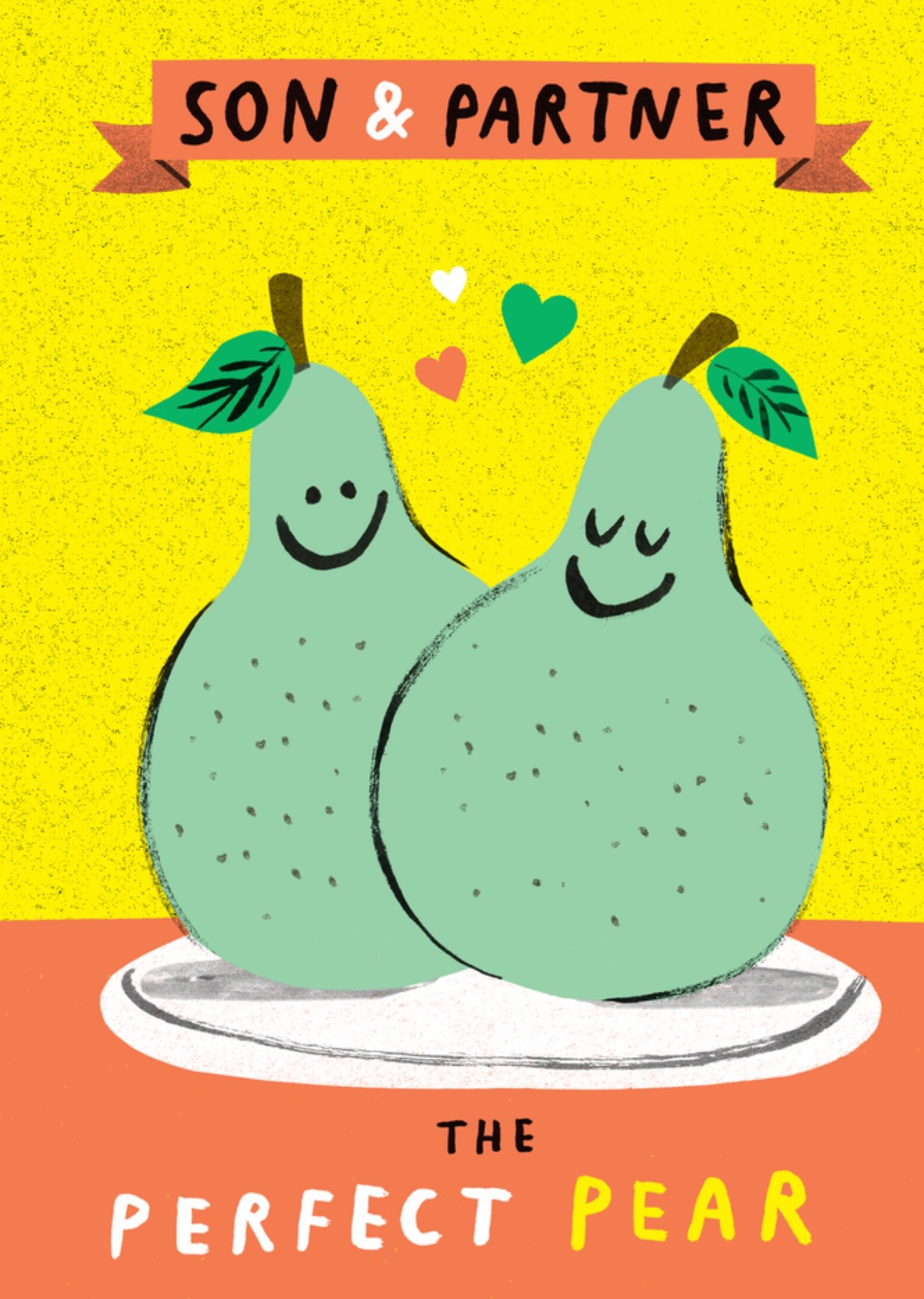 Moonpig Son & Partner The Perfect Pear Anniversary Card