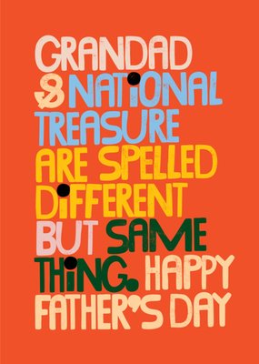 Kate Smith Co. National Treasure Father's Day Card