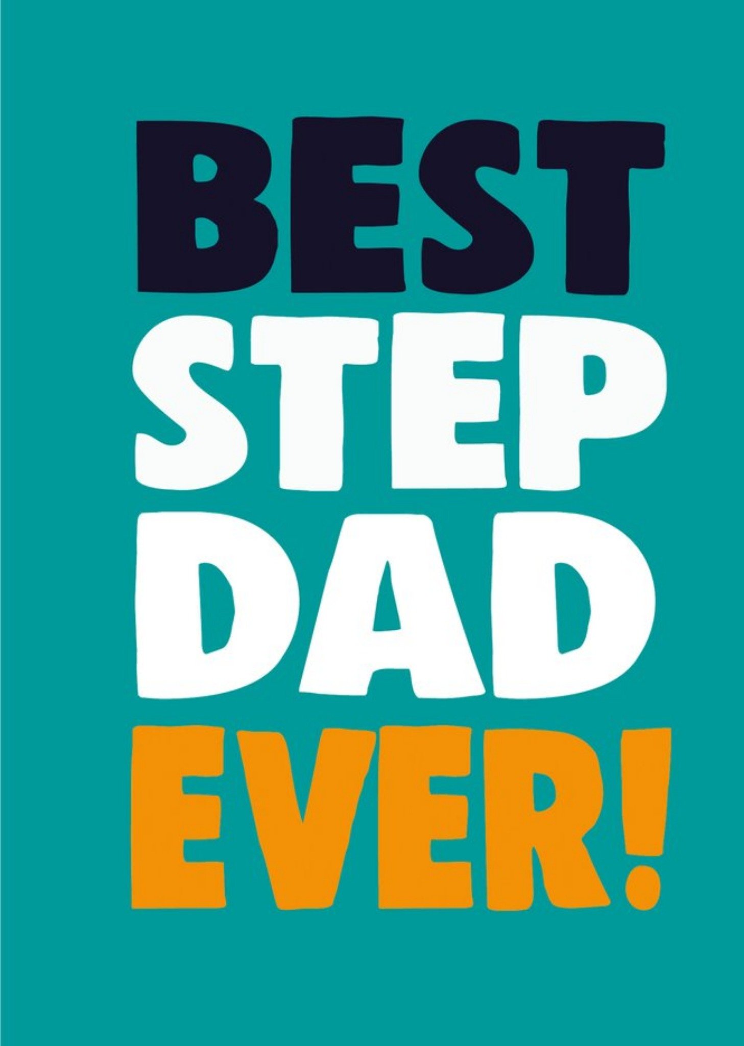 Moonpig Cheeky Chops Step Dad Typographic Card