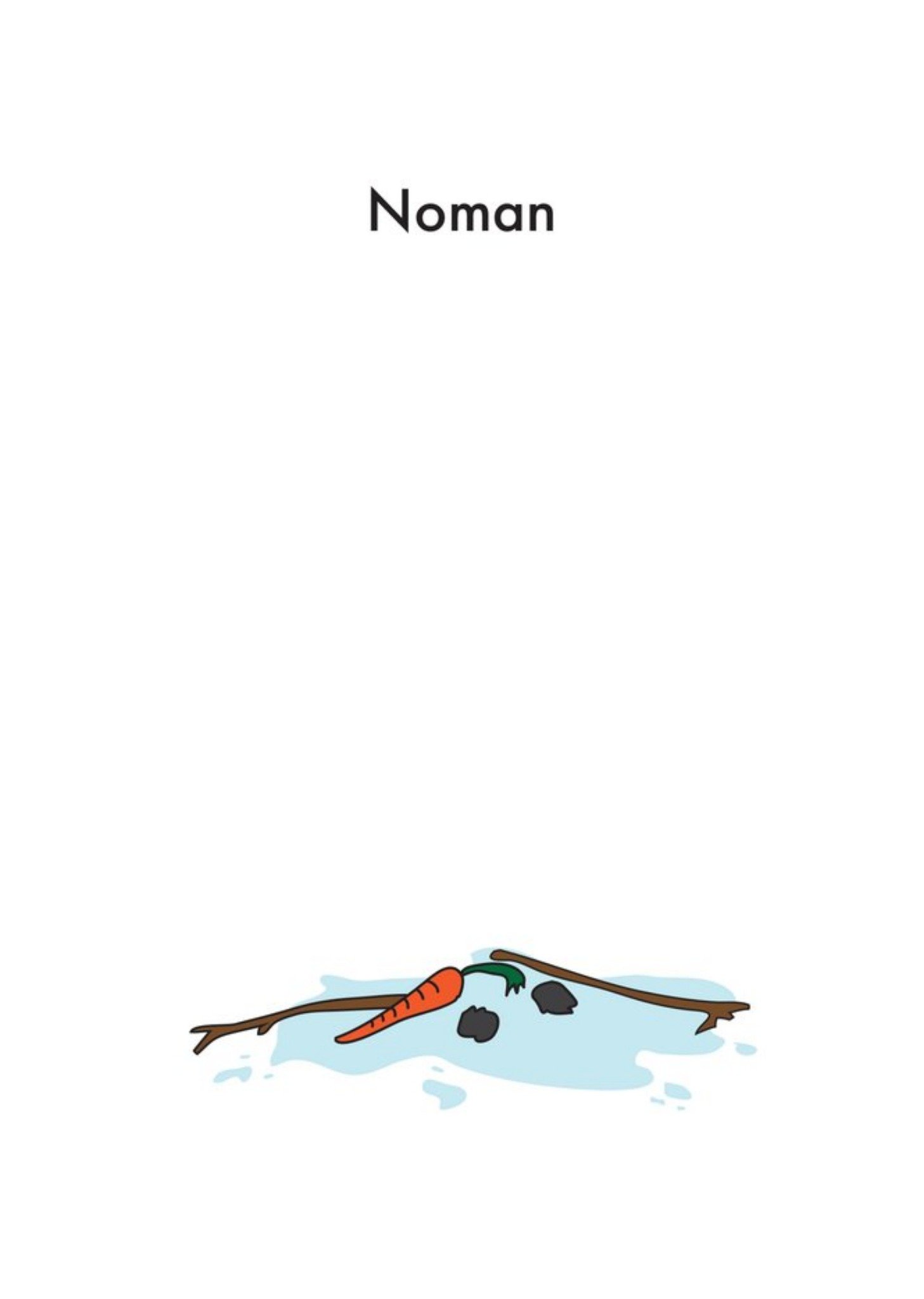 Moonpig Objectables Nooman Card