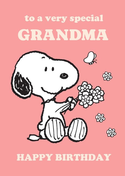 Peanuts Snoopy Special Grandma Birthday Card