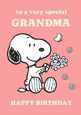 Peanuts Snoopy Special Grandma Birthday Card