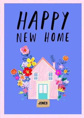 Katt Jones Illustration Floral New Home Cute Card