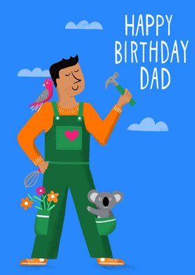 Sinead Hanley Illustrated Handyman Dad Birthday Card