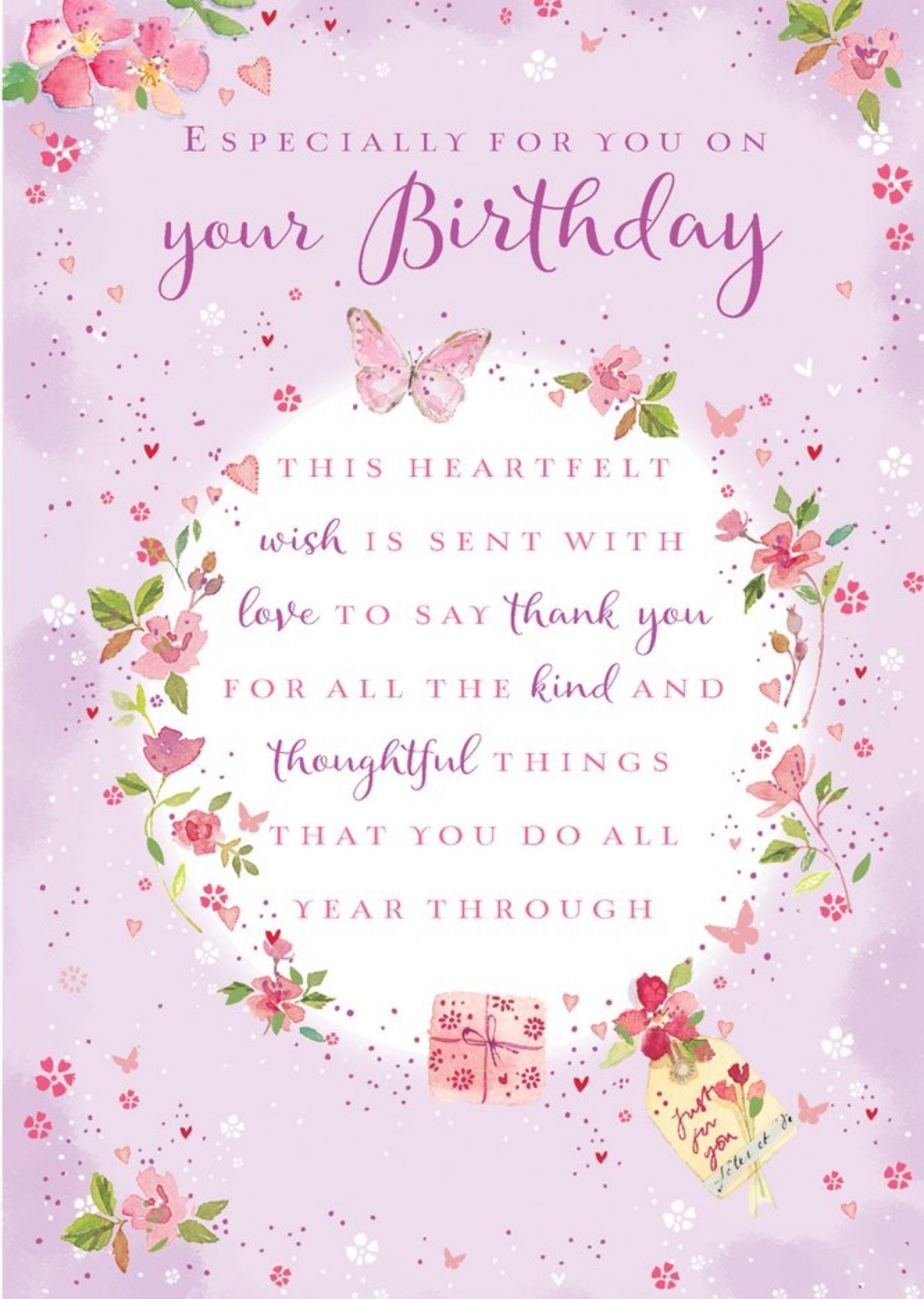 Ling Design Birthday Card - Verse - Sentimental - Traditional