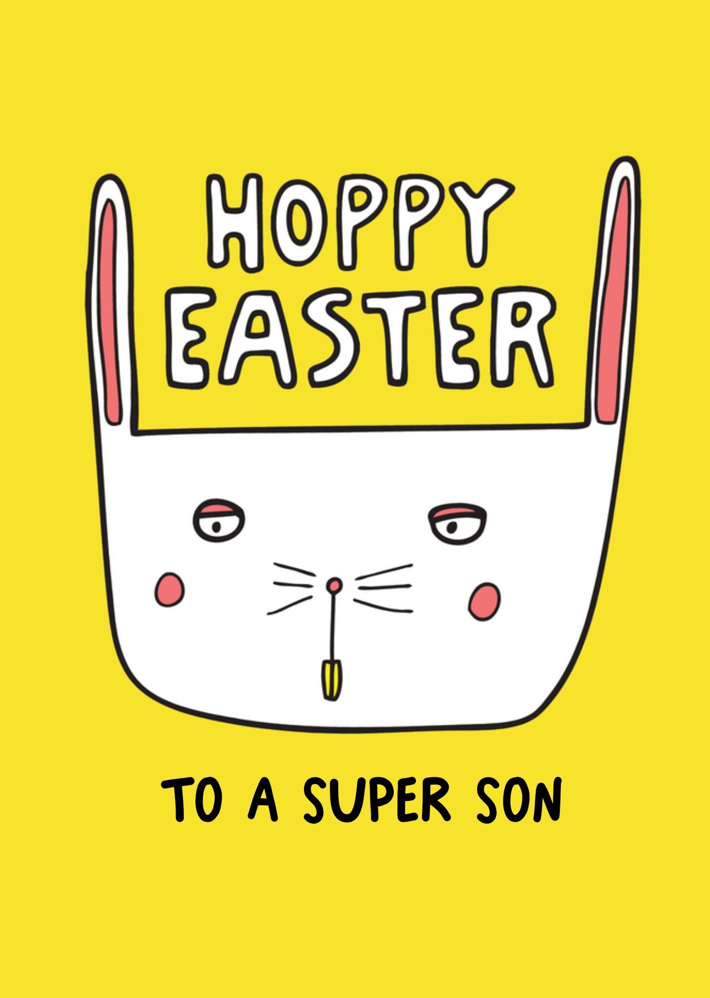 Moonpig Angela Chick Hoppy Easter To A Super Son Easter Card, Large