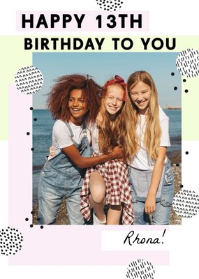 Bougie age Birthday Personalised Photo Upload Card