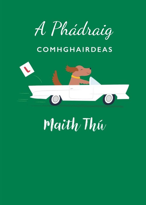 Klara Hawkins Illustration Driving Test Congratulations Irish Card