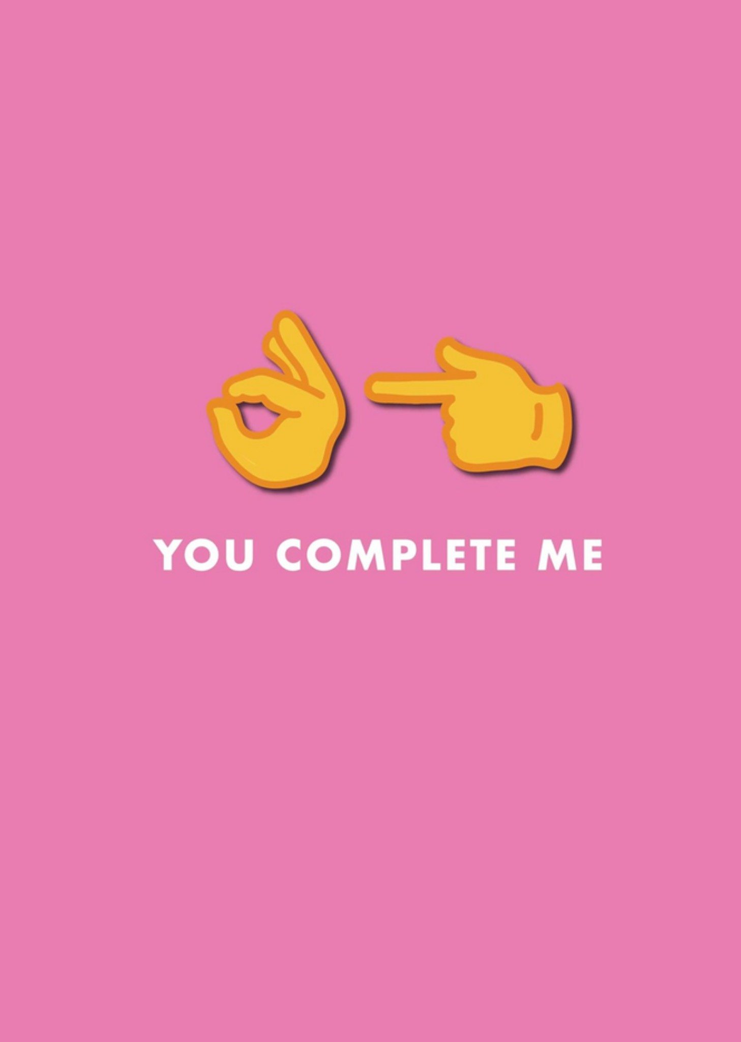 Scribbler You Complete Me Card