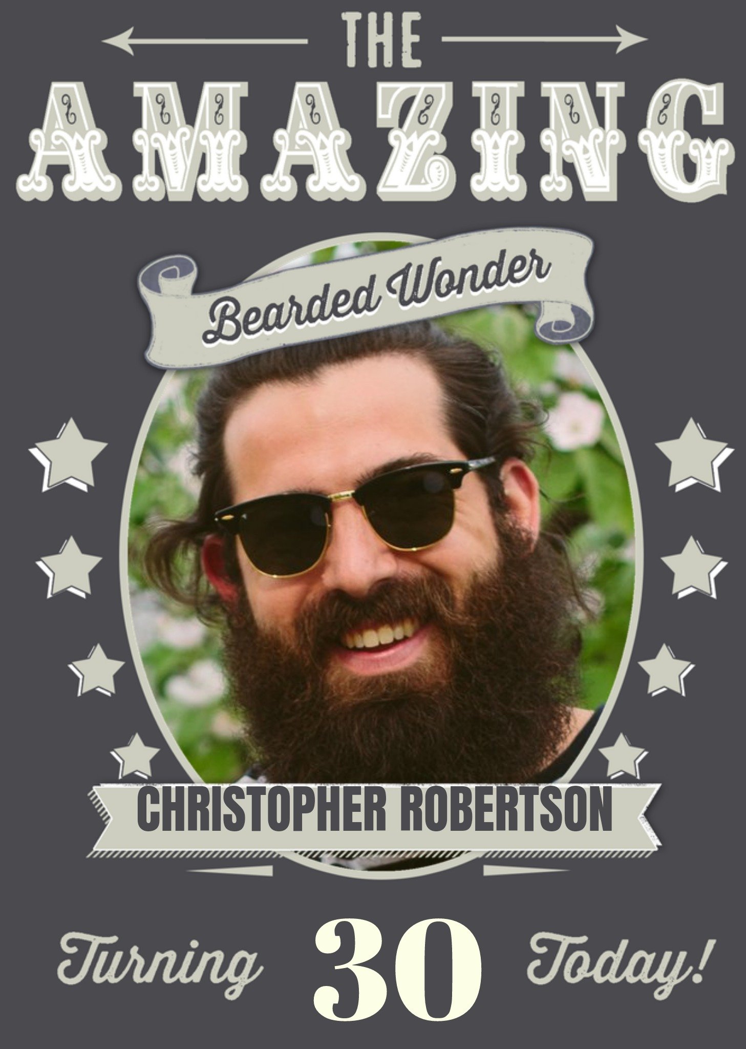 Moonpig The Amazing Bearded Wonder